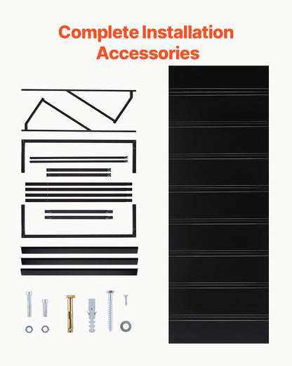 Fixed Metal Awning 104 x 36 in, Window Awning Door Canopy, Stable Triangle Steel Frame Awnings for Doors Exterior Rain, Snow & Sunlight Protection for Door Entrance, Windows, Porches, Balconies