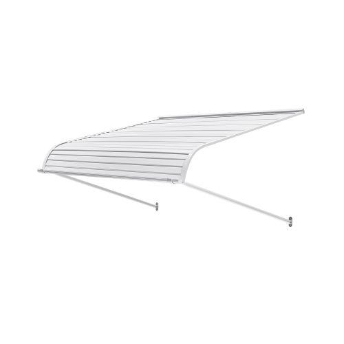 Aluminum Awning 48 x 42 in, Durable Window Awning Door Canopy, Lightweight and Stable Aluminum Exterior Awnings Rain Snow Sunlight Protection for Door Entrance Windows Patio Porch