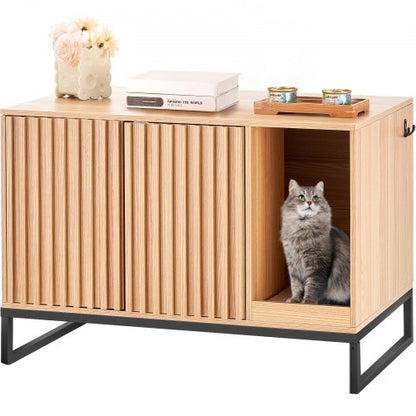 Cat Litter Box Enclosure Hidden Litter Box Furniture 80 cm L x 50.8 cm W x 55.9 cm H