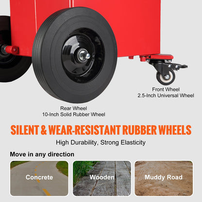 30 gallon dieselcaddy, 23,5 l/min, 180 W bärbar lagringstank med elektriska pumphjul, dieselöverföringstank för bränslepåfyllning