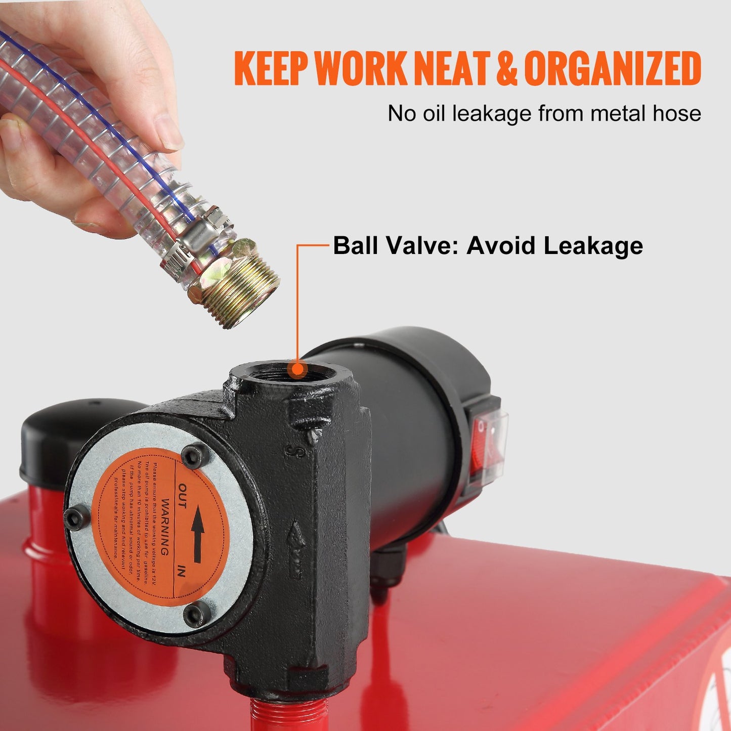 30 gallon dieselcaddy, 23,5 l/min, 180 W bärbar lagringstank med elektriska pumphjul, dieselöverföringstank för bränslepåfyllning