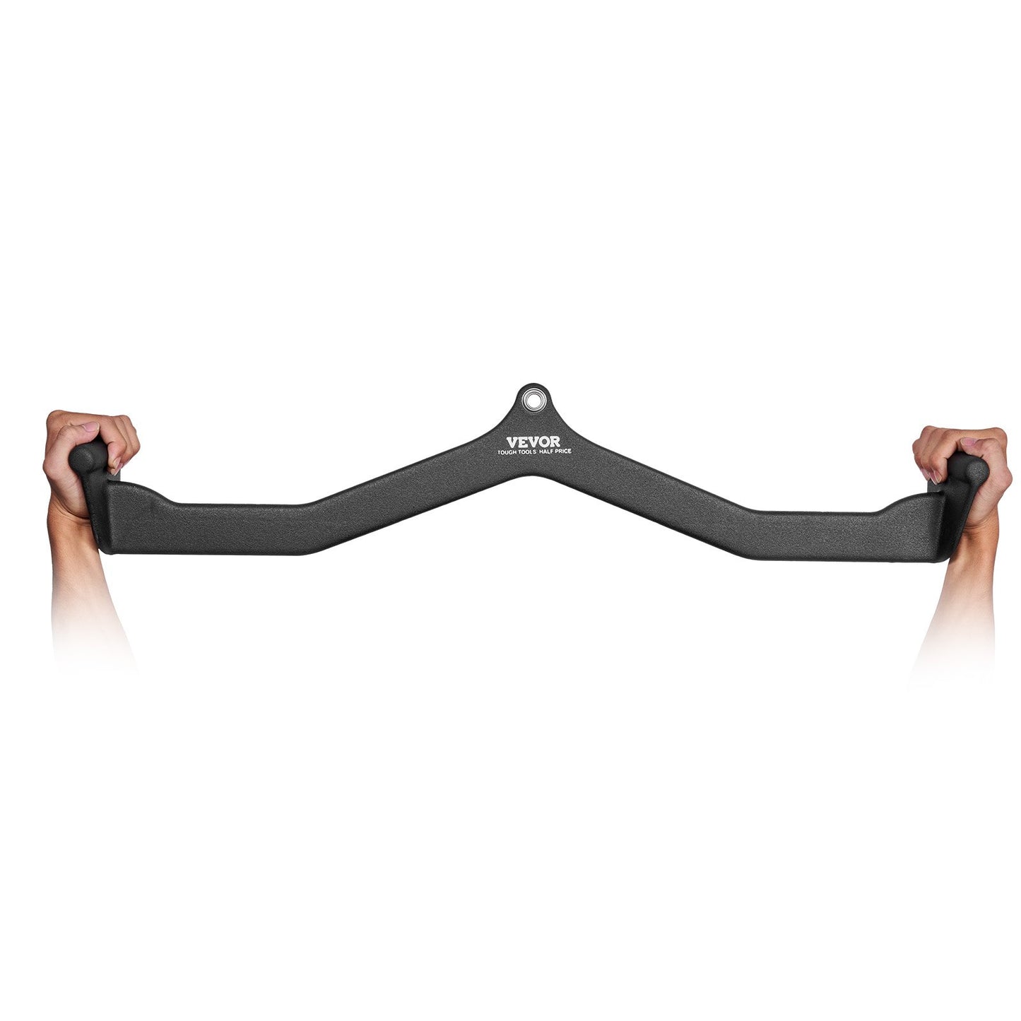 LAT Pulldown Attachment, Cable Machine Rowing V-bar Attachment, Tricep Pull Down Bar, Back Strength Training Rubber Coated Handle Grip, Bicep Curl Tricep Lat Pulldown Bar for Home Gym Fitness