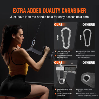 LAT Pulldown-tillbehör, kabelmaskin, rodd, T-stång, V-stång, 5-set, triceps-pulldown-stång, gummibelagt handtag för ryggstyrketräning, bicepscurl, triceps-lats-pulldown-stång för hemmagym, fitness