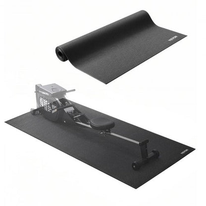 Treadmill Mat for Carpet Floor, 6 mm Thick, 915x1820 mm Exercise Equipment Mat for Treadmills, Elliptical, Rowing Machine, High Density PVC Floor Protector, Waterproof and Non-slip for Home Gym
