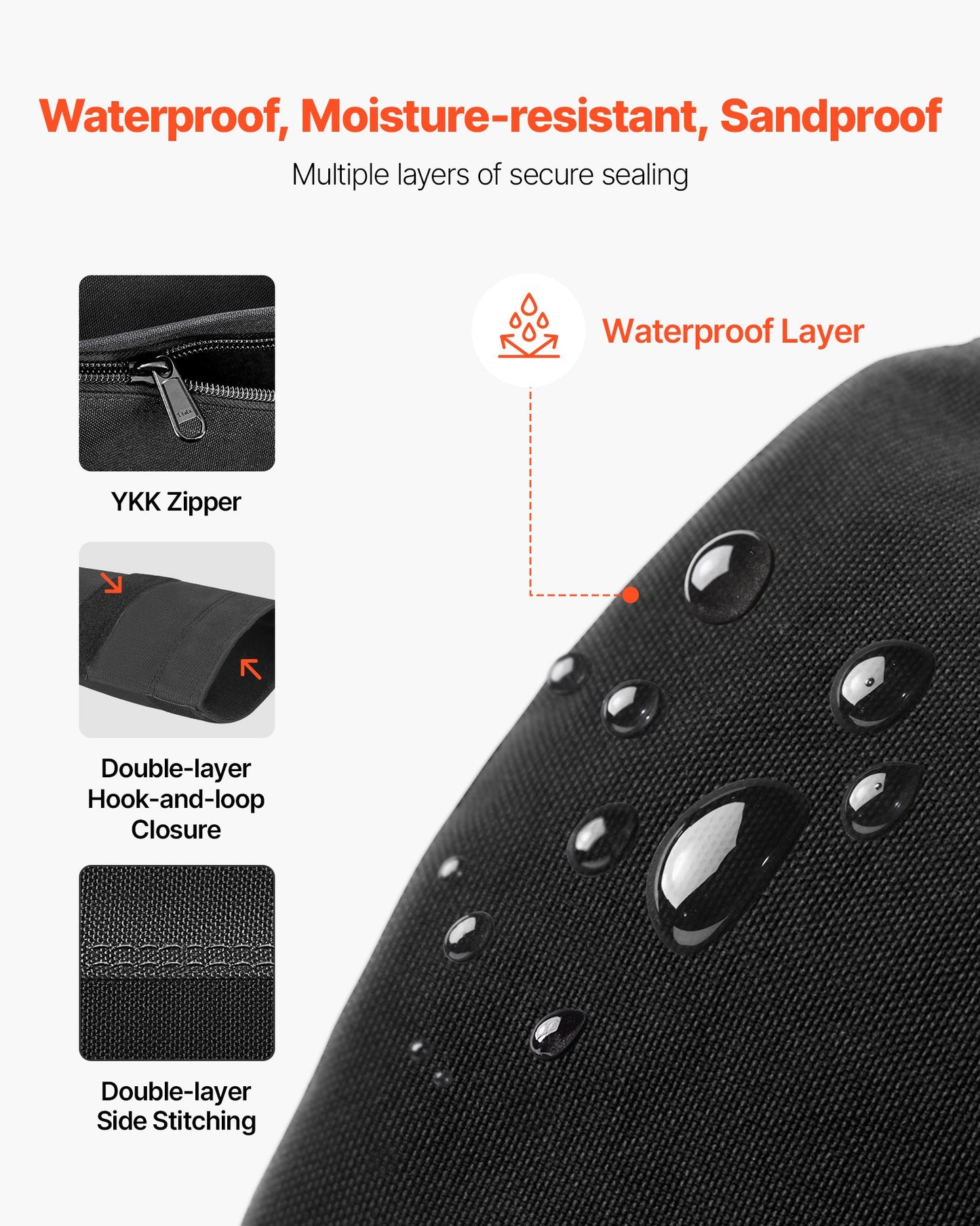 Workout Sandbag, Heavy Duty Workout Power Bags with Handles, 56-90 kg Adjustable Slam Bag for Fitness Strength Weight Training Cross-Training, Home Gym Exercise, Black (Unfilled)