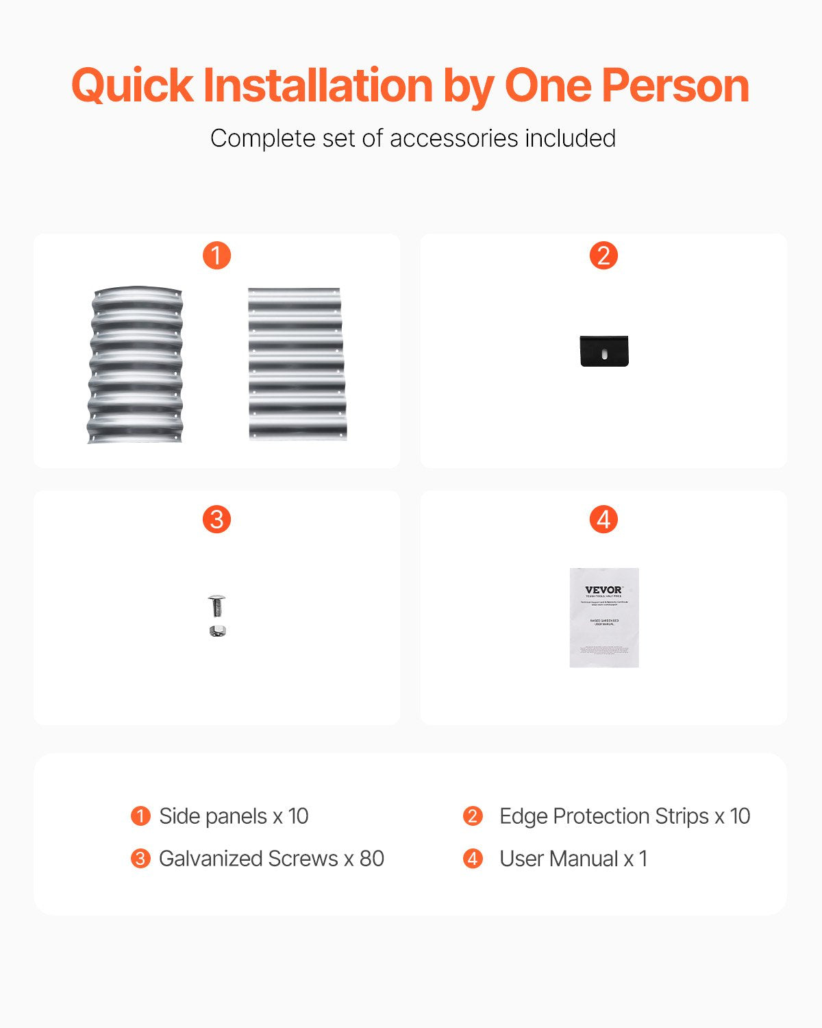 Upphöjd trädgårdsbädd i metall, 12,5 x 6,5 x 6,5 m galvaniserad planteringslåda för utomhusbruk, med öppen botten, stor oval planteringsbädd för trädgårdsskötsel av grönsaker, blommor, örter och suckulenter, silver