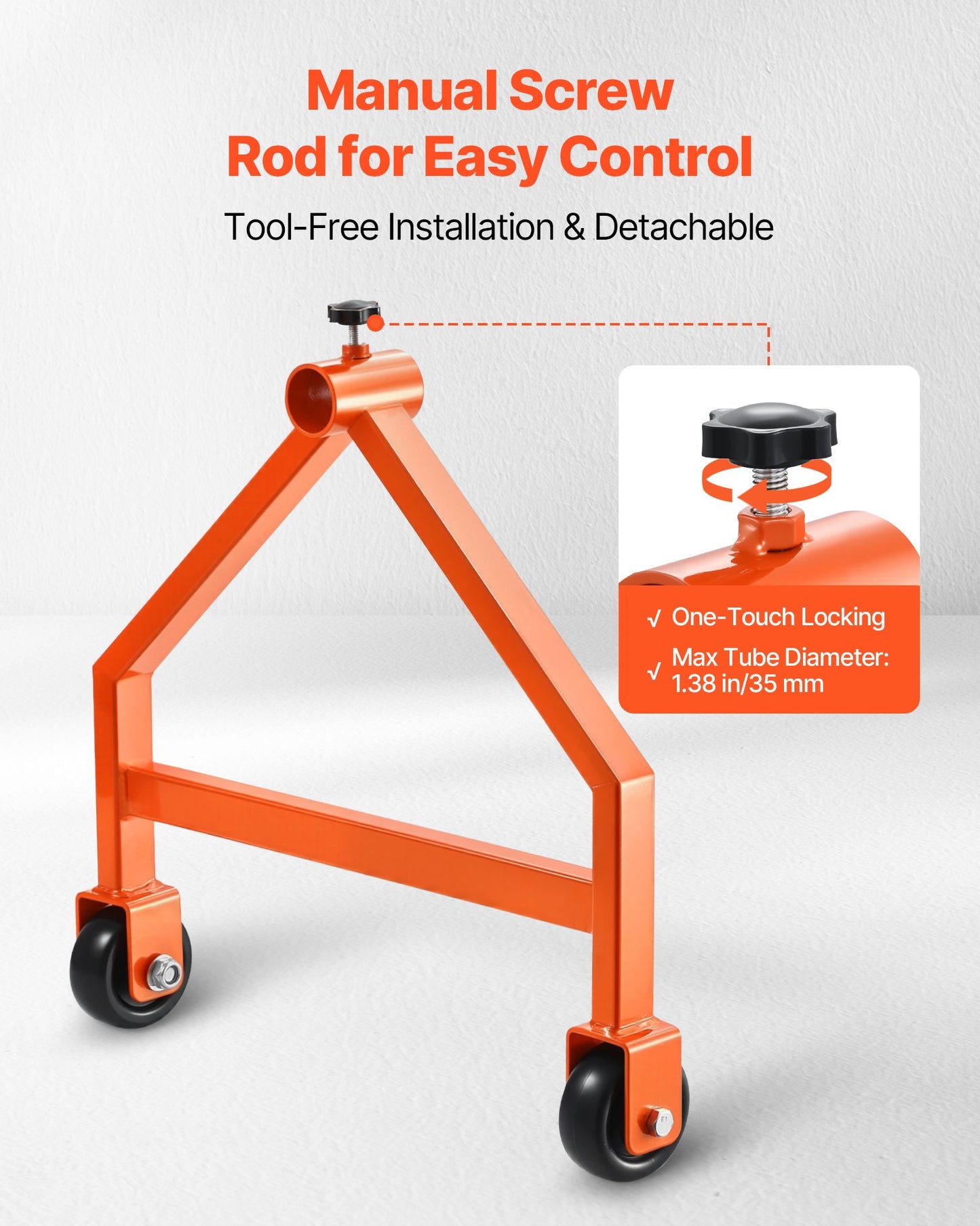 Trådrullställ, 100 kg / 220 lbs lastkapacitet, bärbar kabelhållare, flyttbart trådställ med hjul, spolhållare, upp till 759 mm / 29,9 tum diameter, för elektrisk industriell och detaljhandelsanvändning, arbetseffektivitet
