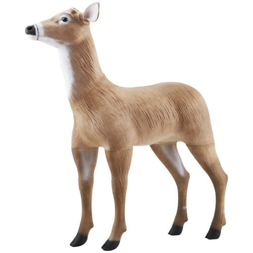 Deer Decoy, Outdoor Deer Decoys for Hunting, Realistic Durable HDPE Doe Hunting Decoy, Foldable Legs for Easy to Carry and Use, for Garden Yard Decoration, 1-Pack