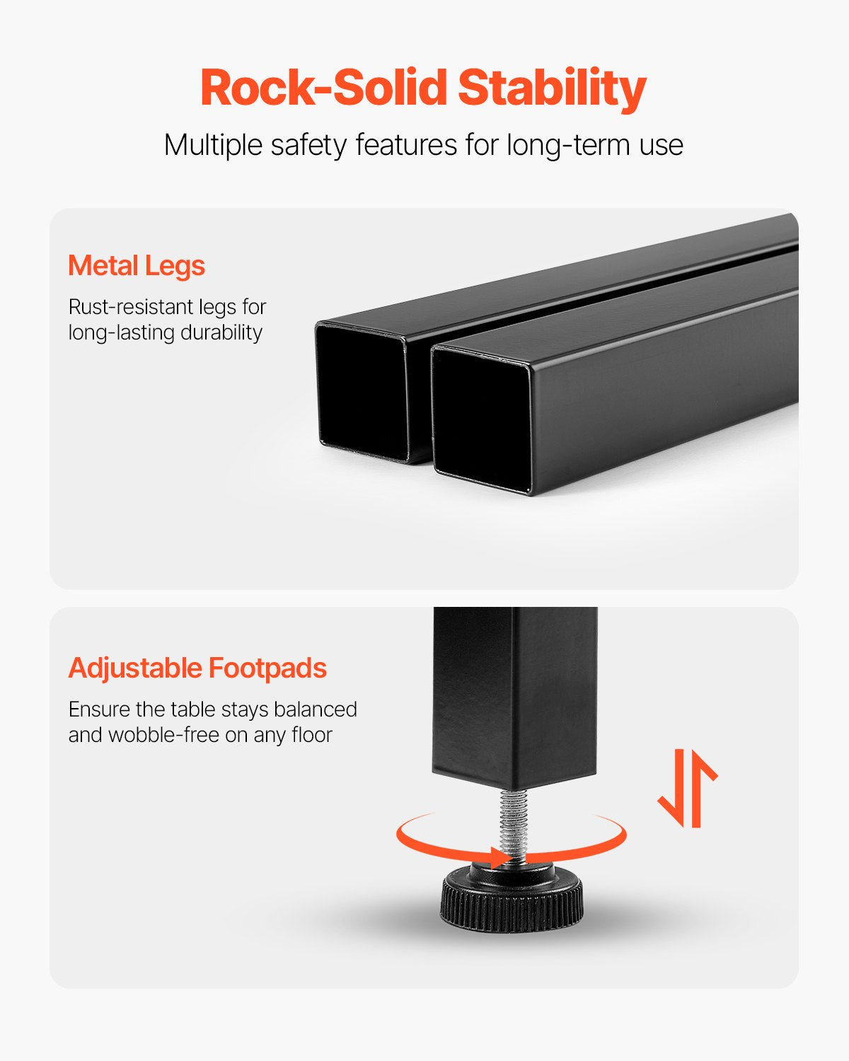 Bar Table, Sturdy Metal Frame High Top Pub Table, Small Kitchen Dining, Cocktail Coffee Counter Bar Height Desk, Easy to Assemble, 24x24x36 in, for Living Room Party, Rustic Brown and Black