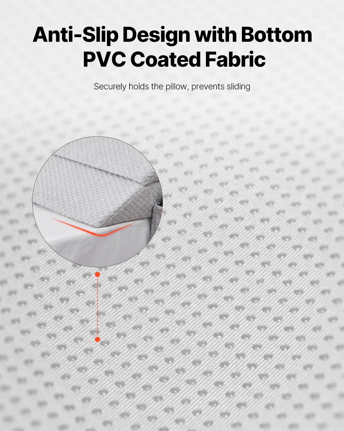 Bed Wedge Pillow for Headboard, 1930 x 255 x 152 mm Bed Gap Filler, Fill 0-178mm Gap Between Headboard and Mattress, 25D Foam Mattress Wedge Headboard Pillow with Side Pocket, for Backrest, Gray