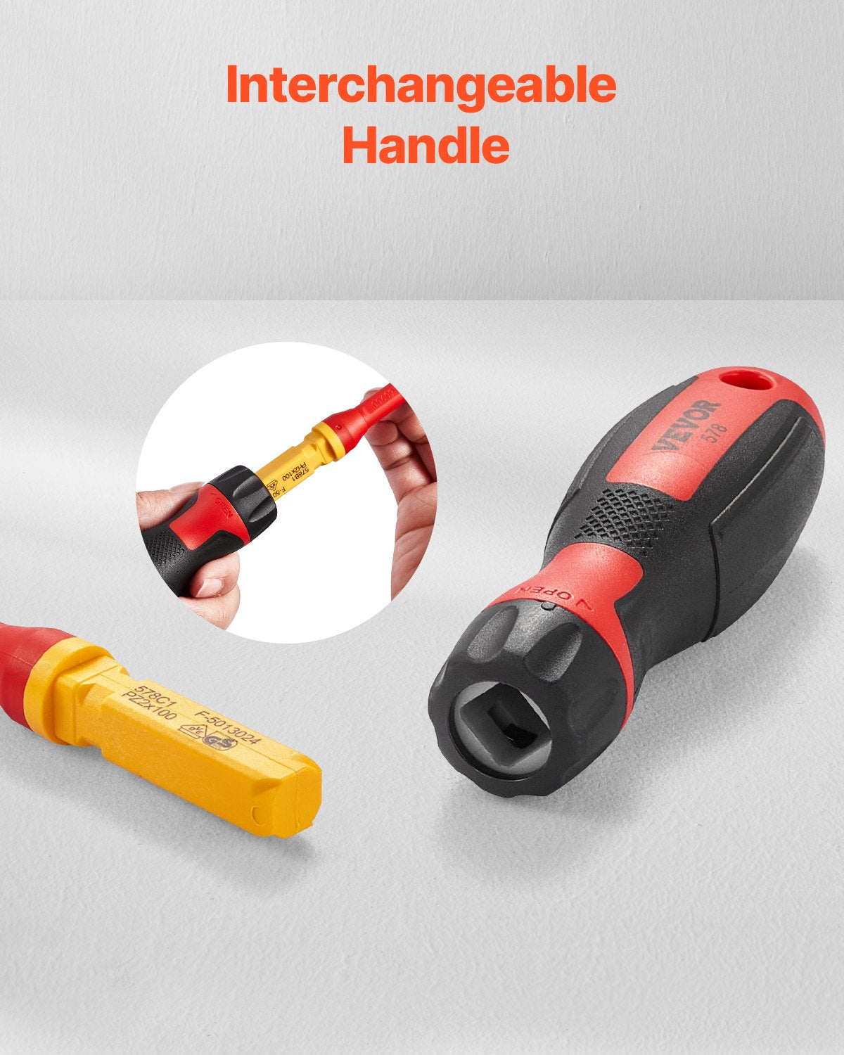 Isolerad skruvmejselsats, 13-delars professionell elektrisk skruvmejselsats, 1000V isolerad elektrikerverktygssats, med magnetiska Phillips-spetsar med spår och Pozi Torx-spetsar, skruvmejslar, för elektriker