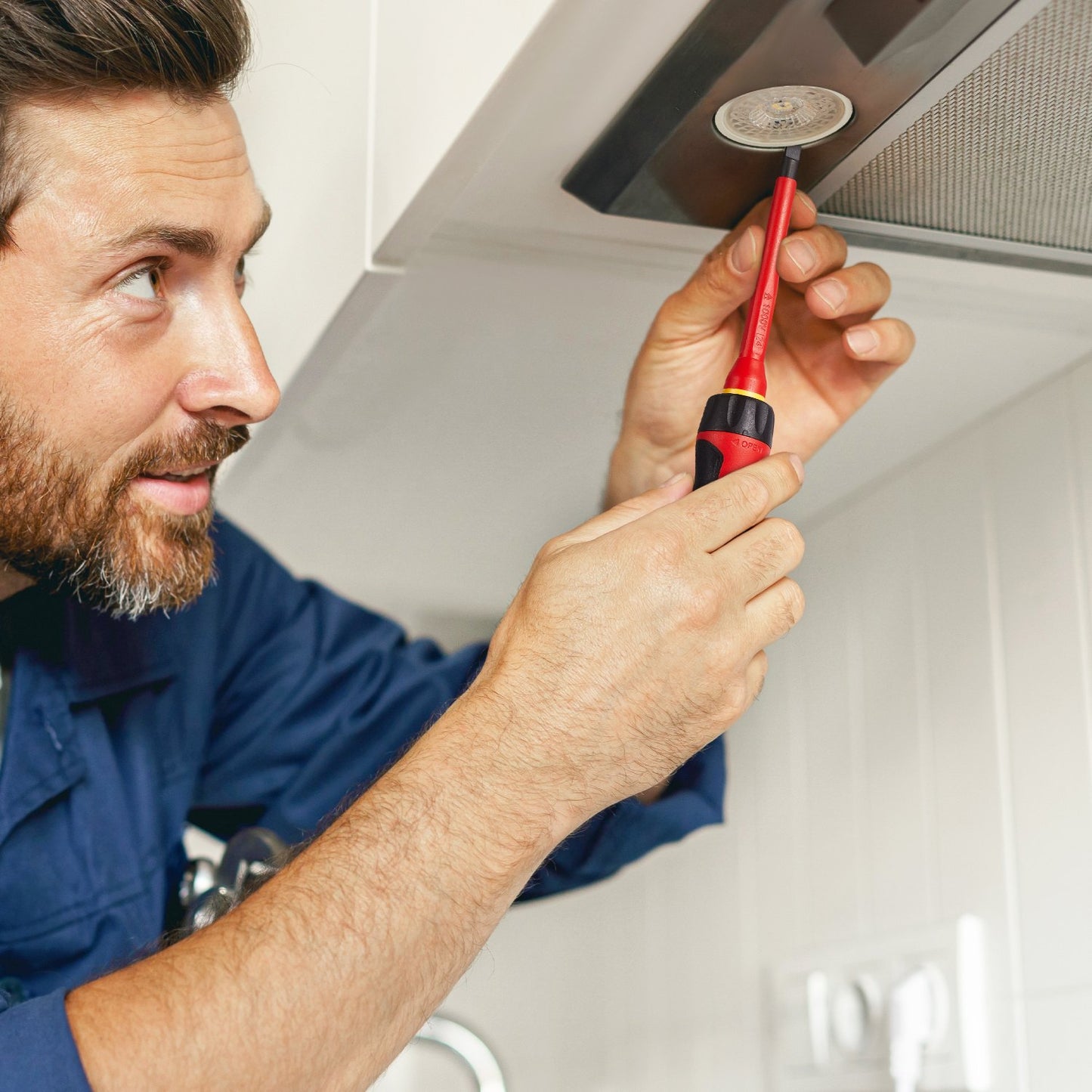 Isolerad skruvmejselsats, 13-delars professionell elektrisk skruvmejselsats, 1000V isolerad elektrikerverktygssats, med magnetiska Phillips-spetsar med spår och Pozi Torx-spetsar, skruvmejslar, för elektriker