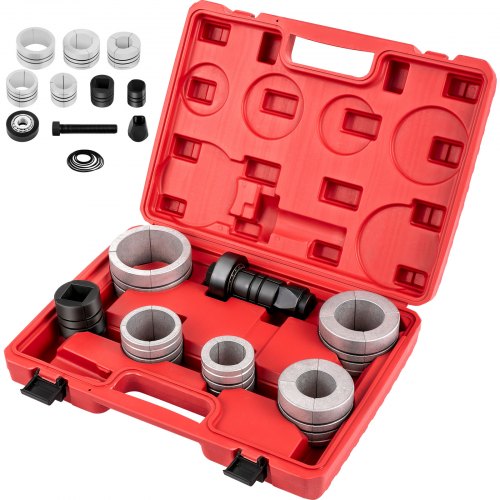 FlowerW Exhaust Pipe Expander Kit, Exhaust Pipe Stretcher Kit 1-5/8" to 4-1/4", Pipe Stretcher Kitfor Tail Pipe Tube with Storing Case, 7 Pcs Pipe Expander, Exhaust Stretcher