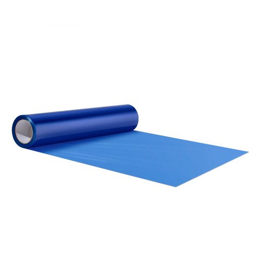 Carpet Protection Film, 24" x 200' Floor and Surface Shield with Self Adhesive Backing & Easy Installation, Polyethylene Adhesive Car Mat Protector Roll for Construction Renovation, Blue