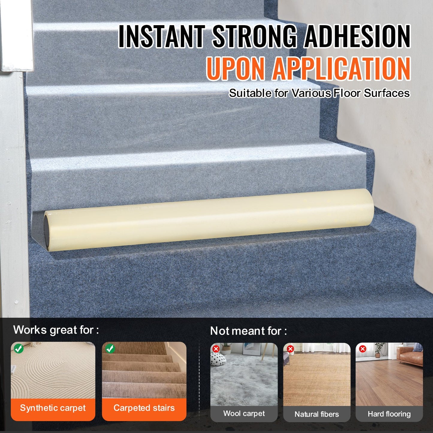 Carpet Protection Film 91.4cm x 61m Self Adhesive Car Mat Protector PE