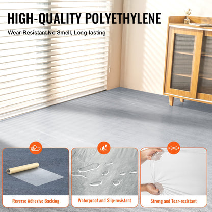 Carpet Protection Film 91.4cm x 61m Self Adhesive Car Mat Protector PE