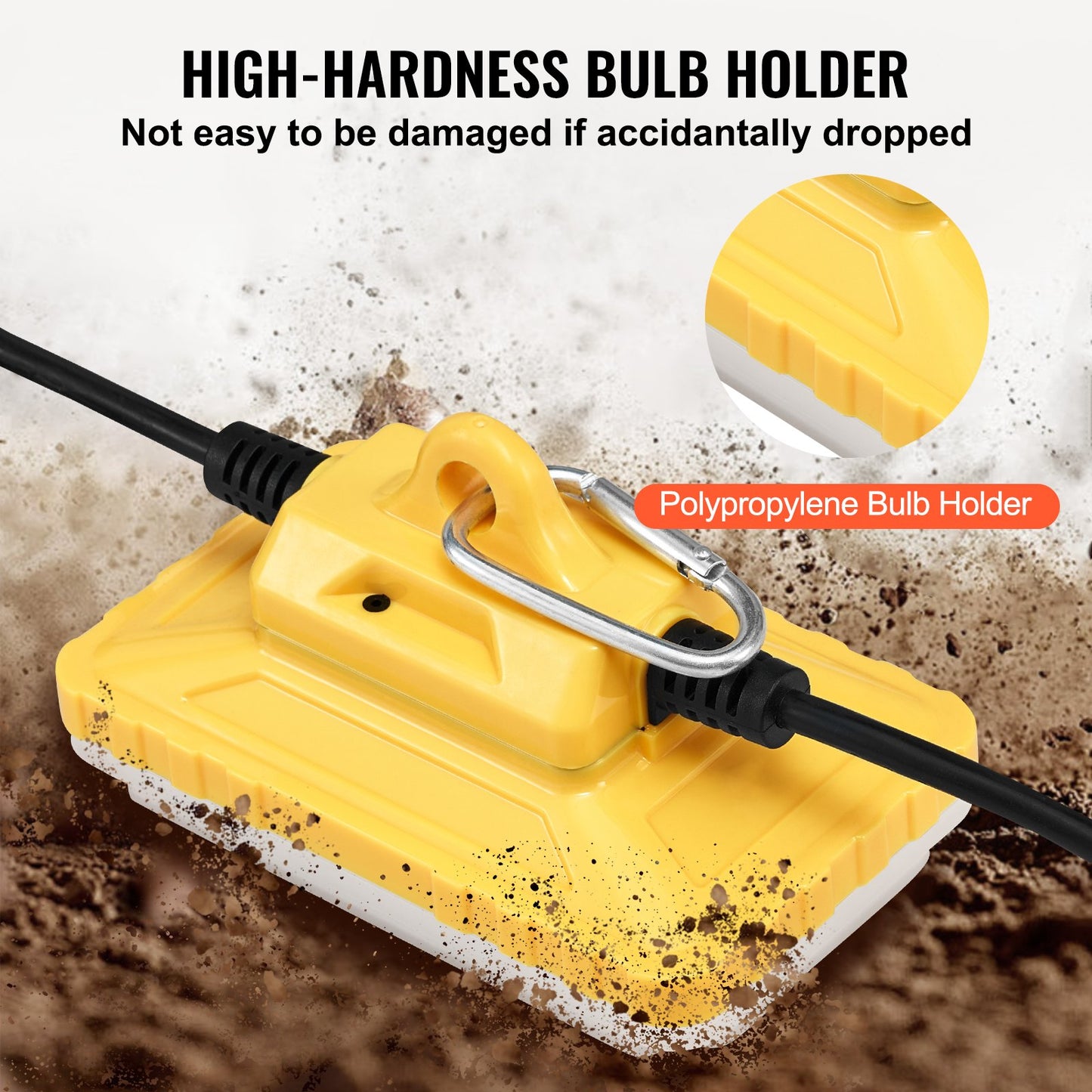 30.5 m Construction String Lights 150W 15000LM Connectable Waterproof