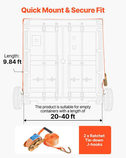 Hjul för fraktcontainrar med 6 hjul, axel för kraftig fraktcontainrar med spärrhake - kan flyttas 6–12 m, säker transport för docka, lager, byggarbetsplats, svart