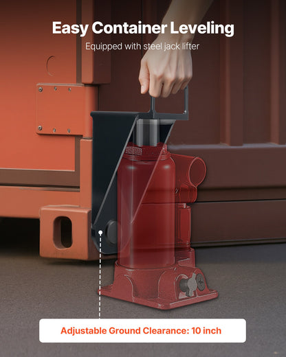 Containerlyft med U-format handtag, 2-pack, förvaringsnivåbooster, tål sol och regn, kraftig containerlyft för sjöfart, logistik, lagerhantering