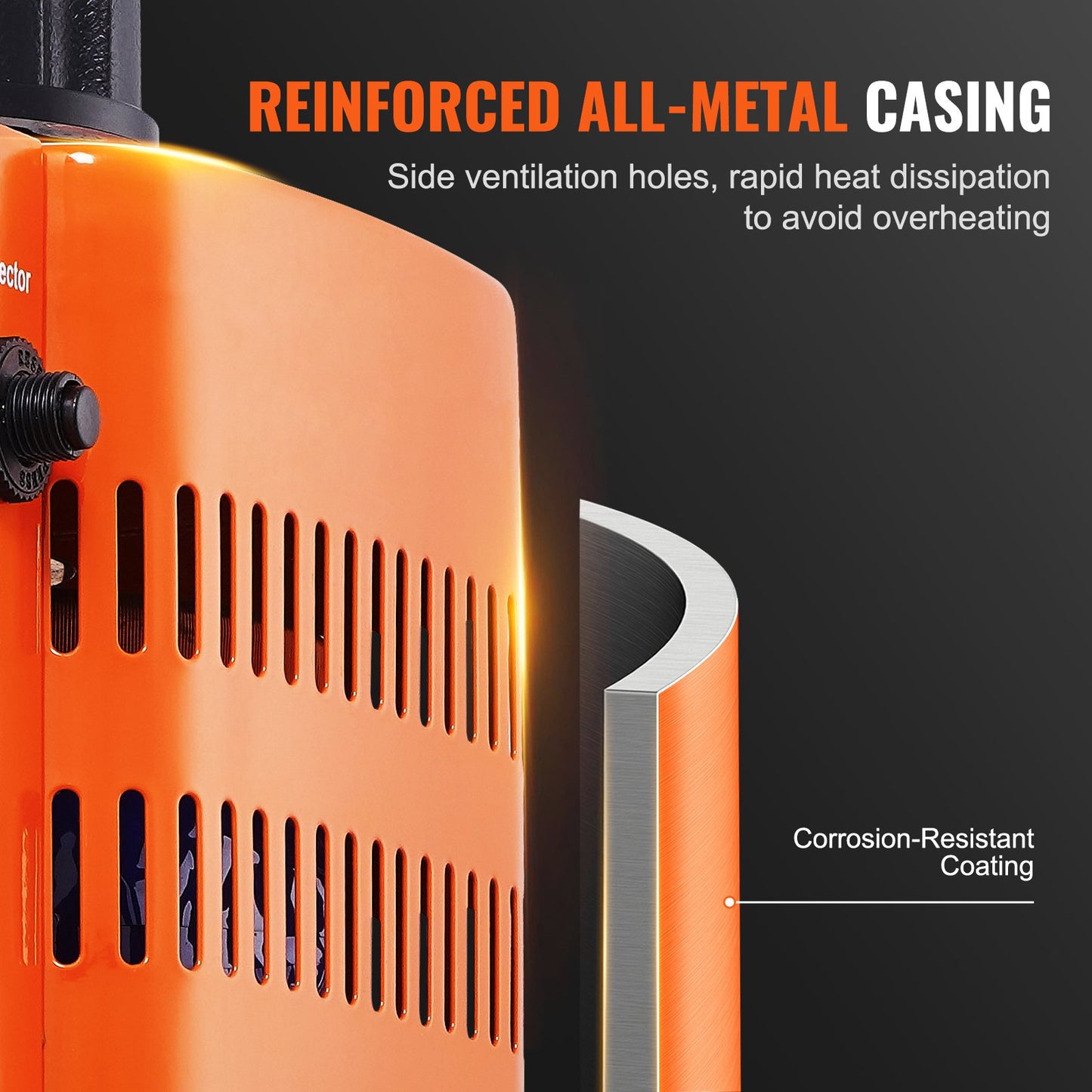 500VA Auto Variable Voltage Transformer, 1.7 Amp, 230V Input 0-300V Output AC Voltage Regulator Power Supply, with 4 Extra Fuses Thermal Control Switch for Home Industrial Office, CE-Certified