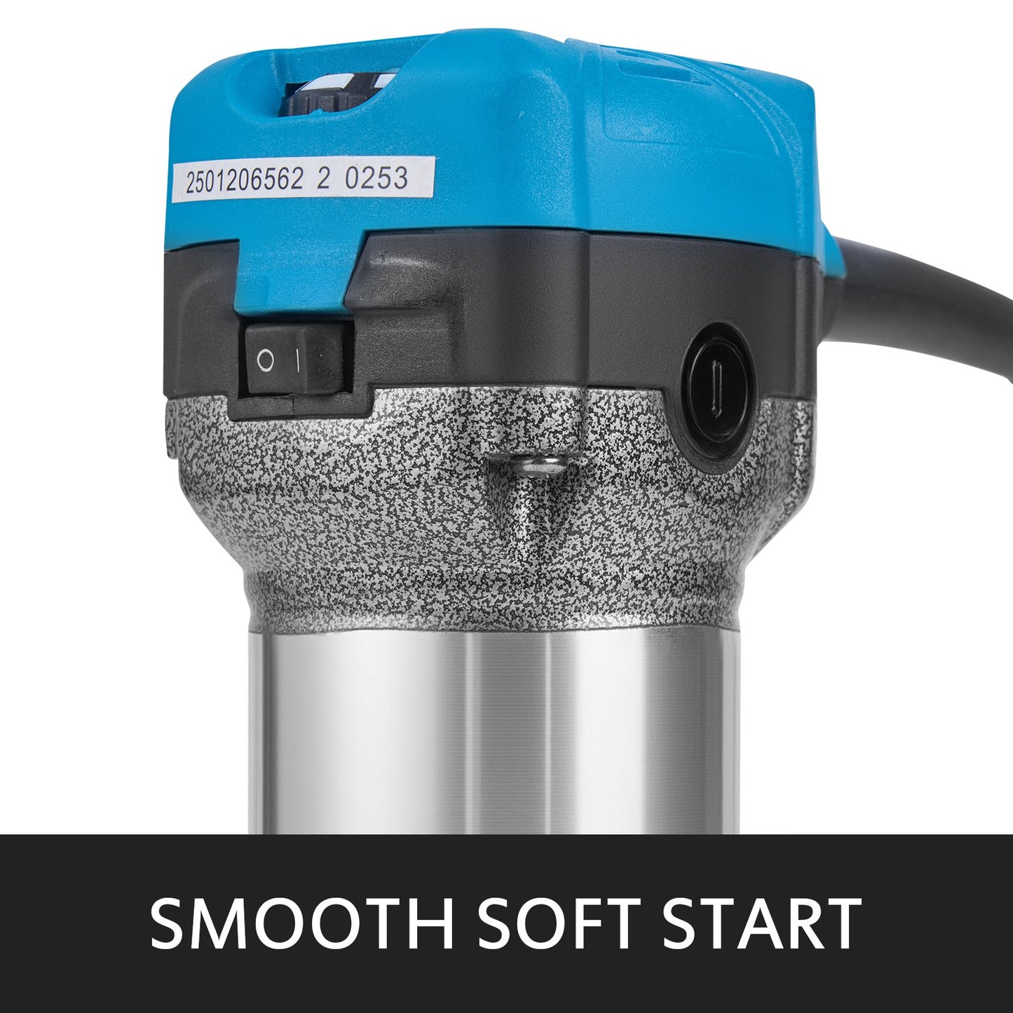 800 W max vridmoment, variabel hastighet, 30 000 varv/min, kompaktfräs med hylsor 6,4 mm och 9,5 mm, 1 x infällbar bas och 1 x lutbar bas, 220 V