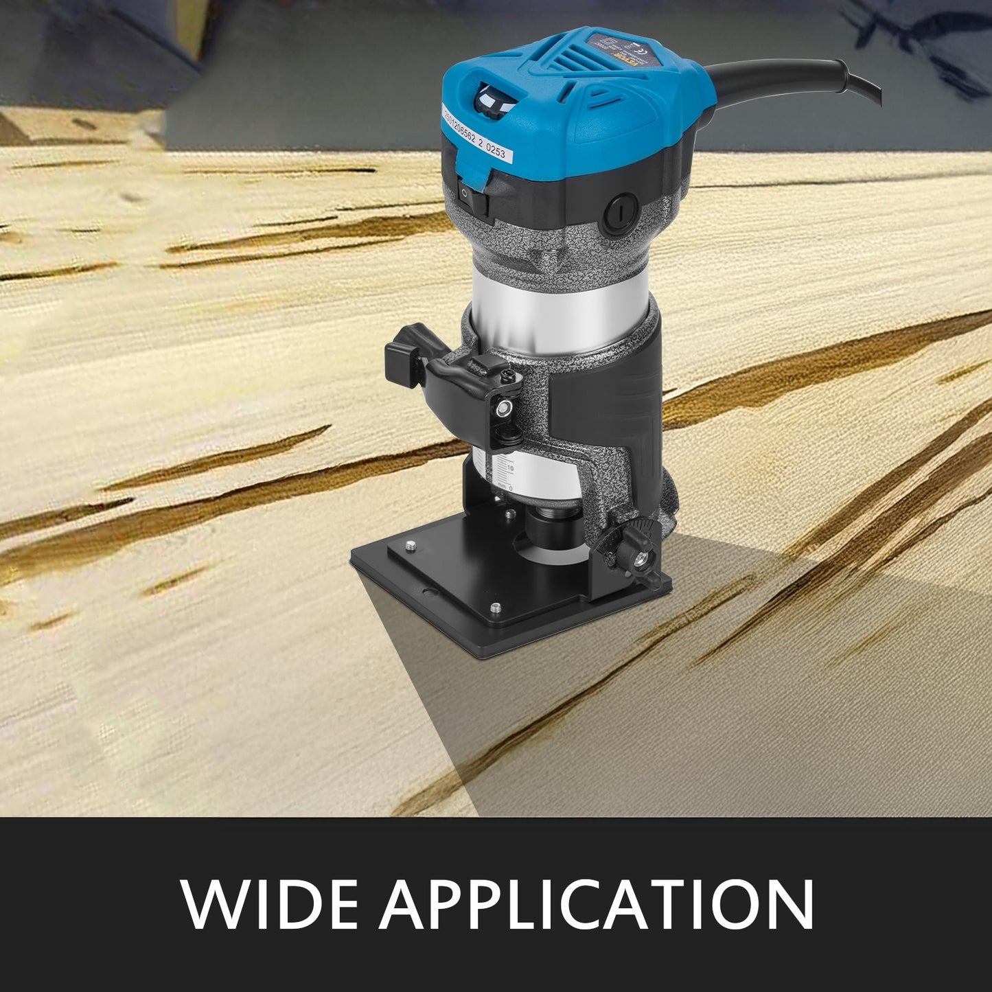 Träskärare Träfräsverktygssats Elektrisk handskärare Trälamineringsmaskin Fräsverktyg 710W Max vridmoment 30 000 varv/min Kompakt frässats med variabel hastighet och 4 baser