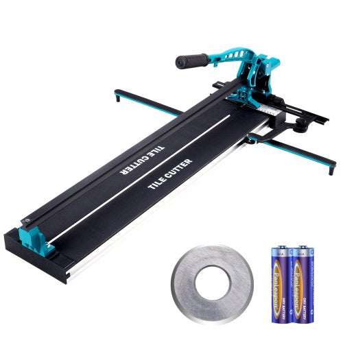 Manual Tile Cutter, 800mm, Porcelain Ceramic Tile Cutter with Tungsten Carbide Cutting Wheel, Infrared Positioning, Anti-Skid Feet, Durable Rails for professional installers or beginners