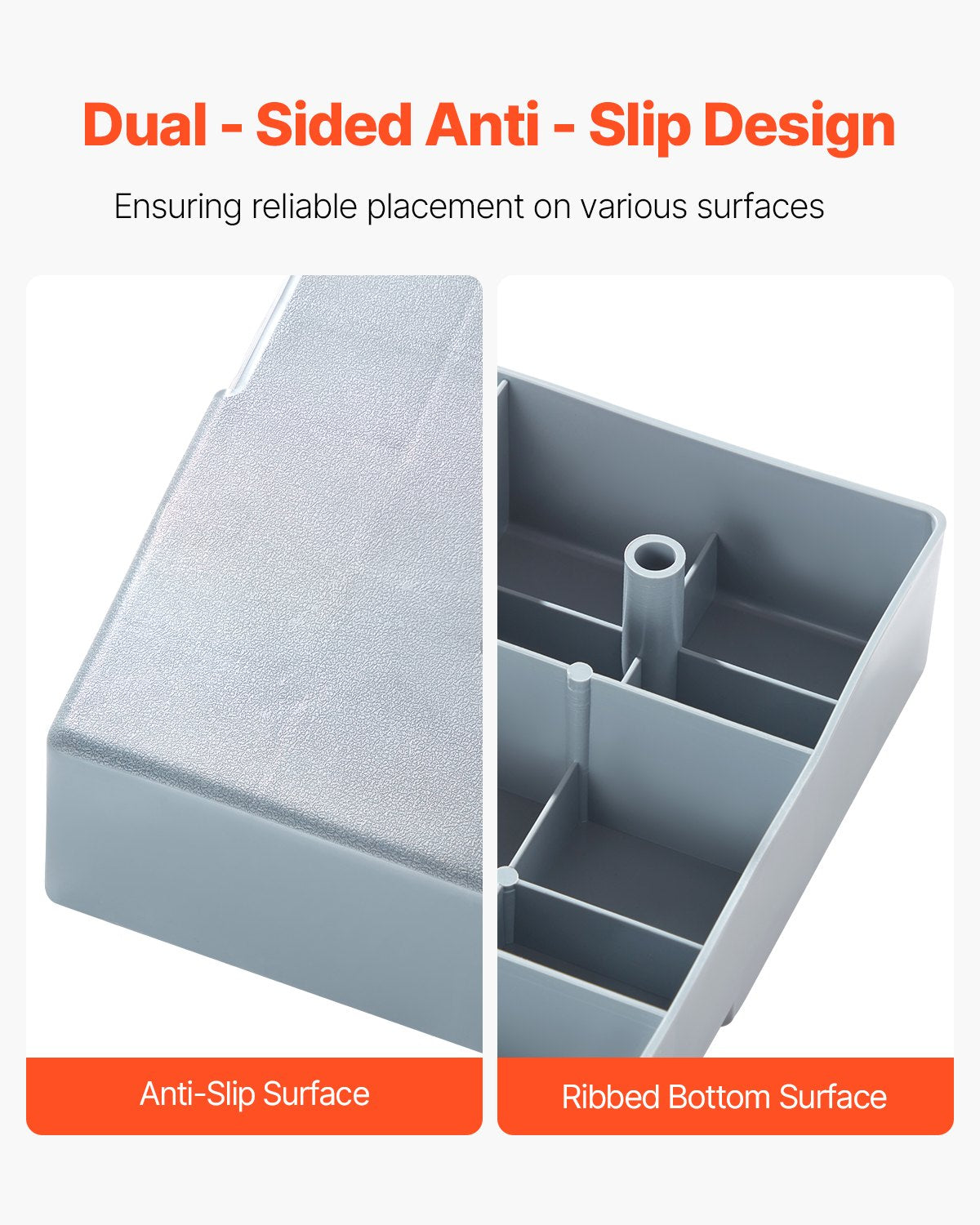 Mini-splitplatta, för kanalfria luftkonditioneringsvärmepumpsystem på 9000-36000 BTU, 960x460x74 mm plastutomhuskondensorutrustning, vibrationsdämpande dynor för värmepumpsystem, maxbelastning 181 kg