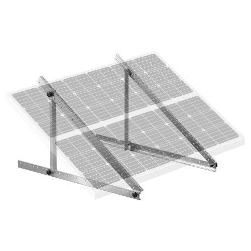 41-Inch Solar Panel Mounting Brackets, 0 to 90° Adjustable Tilt Mount Brackets Support 100-300W Solar Panels, Lightweight Aluminum Brackets with Folding Tilt Legs for RV, Roof, Boat, Off-Grid