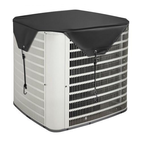 Luftkonditioneringsskydd för utomhusenheter, 710 x 710 mm Central AC-skydd för luftkonditioneringsenhet, Top Universal Mesh Defender Regntät Enkel installation för utomhusbruk Utomhus Alla årstider, Svart
