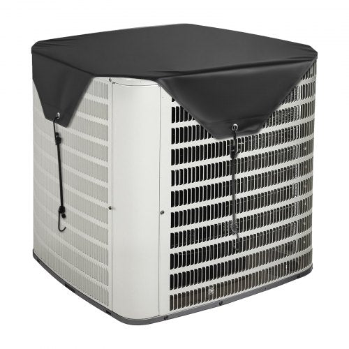 Luftkonditioneringsskydd för utomhusenheter, 810 x 810 mm Central AC-skydd för luftkonditioneringsenhet, Top Universal Mesh Defender Regntät Enkel installation för utomhusbruk Utomhus Alla årstider, Svart