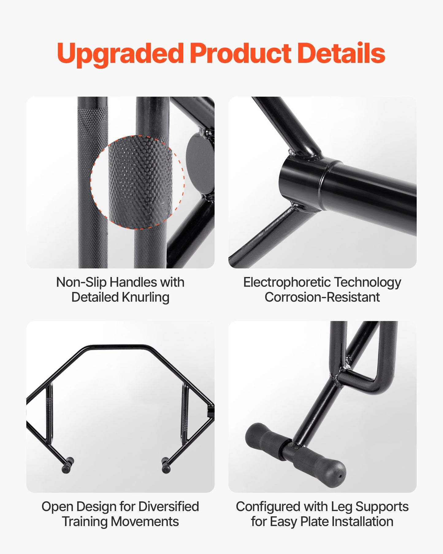 Trap Bar Hex Bar, Open-Ended Frame Hex Barbell, 50mm 360 kg Capacity Shrug Bars with Knurled Grips, Weightlifting and Strength Training Equipment, Home Gym for Squats Deadlifts Shoulder Press