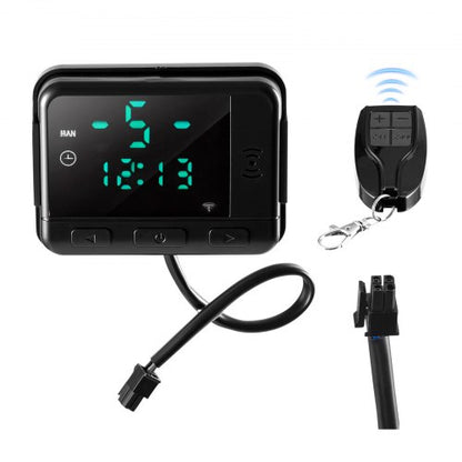 Diesel Air Heater Controller, DC5V Universal Diesel Air Heater Controller Thermostat Switch, Parking Heaters Controllers with LCD Display and Remote Control, Fits for 2KW/5KW/8KW Diesels Heaters