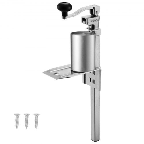 Kommersiell konservöppnare, kraftig manuell bordskonservöppnare för burkar upp till 300 mm höjd, höjdjusterbara professionella konservöppnare fästa med skruvar, för restaurang, hotell och livsmedelsbutik