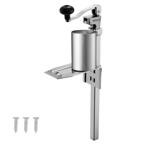 Kommersiell konservöppnare, kraftig manuell bordskonservöppnare för burkar upp till 300 mm höjd, höjdjusterbara professionella konservöppnare med blad i rostfritt stål, för restaurang och livsmedelsbutik