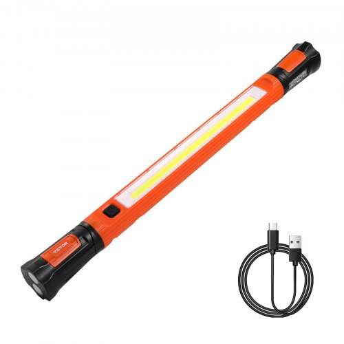 Arbetslampa under huven, 1250 LM, 6000 mAh uppladdningsbar magnetisk ljusstark LED-lampa, bärbar sladdlös arbetslampa för mekaniker, för bilreparationer, inspektion, garage, verkstad, nödbelysning i hemmet