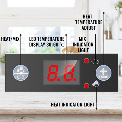 Varm chokladmaskin KS-RQ Chokladsmältare Varm chokladdispenser 10L för hotell Restauranger Bagerier Caféer för smältning av choklad