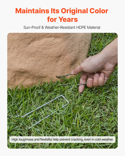 Faux Rock Cover, Outdoor Fake Rock Well Pump Cover, Realistic Natural Texture, Lightweight & Weather-Resistant Polyresin Artificial Boulder for Landscaping Garden Yard Décor, Sand, Small Size