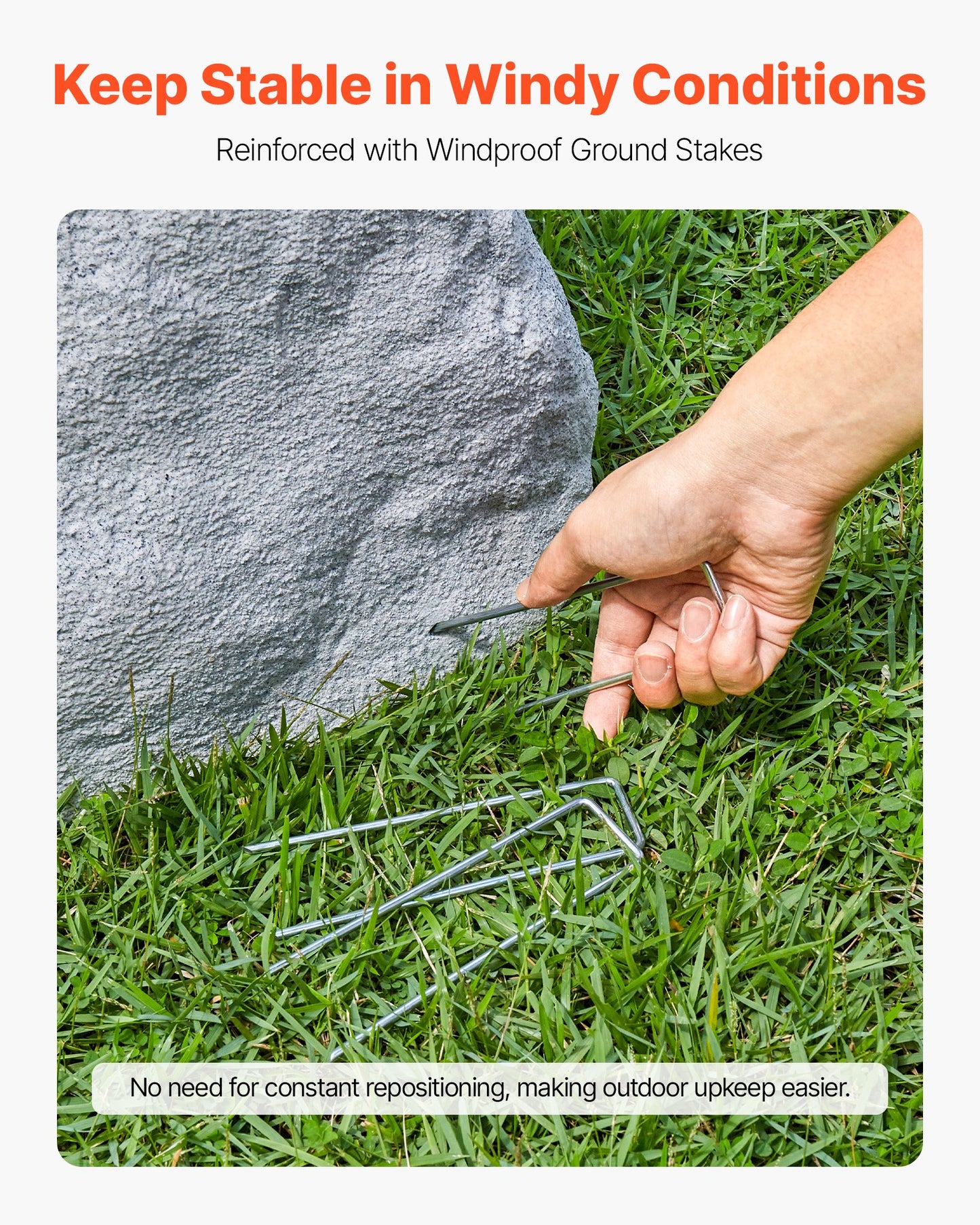 Faux Rock Cover, Outdoor Fake Rock Well Pump Cover, Realistic Natural Texture, Lightweight & Weather-Resistant Polyresin Artificial Boulder for Landscaping Garden Yard Décor, Grey, Medium Size