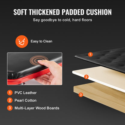 91,4 cm hopfällbar Z-garagepall med krypstol, mekanikerpall, 136,1 kg kapacitet