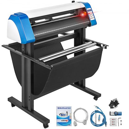 34" Vinyl Cutter Machine Cutting Plotter Semi-Automatic Sensor Sticker USB