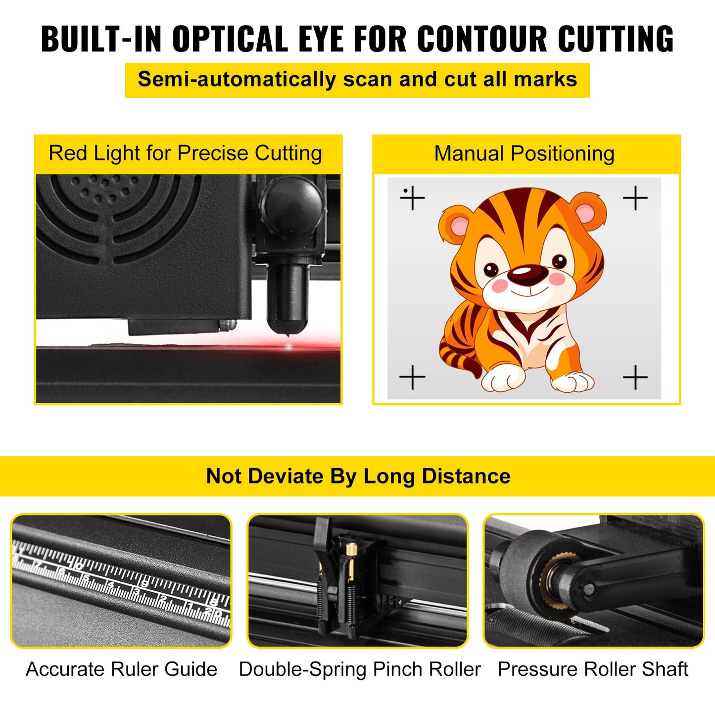 34" Vinyl Cutter Machine Cutting Plotter Semi-Automatic Sensor Sticker USB