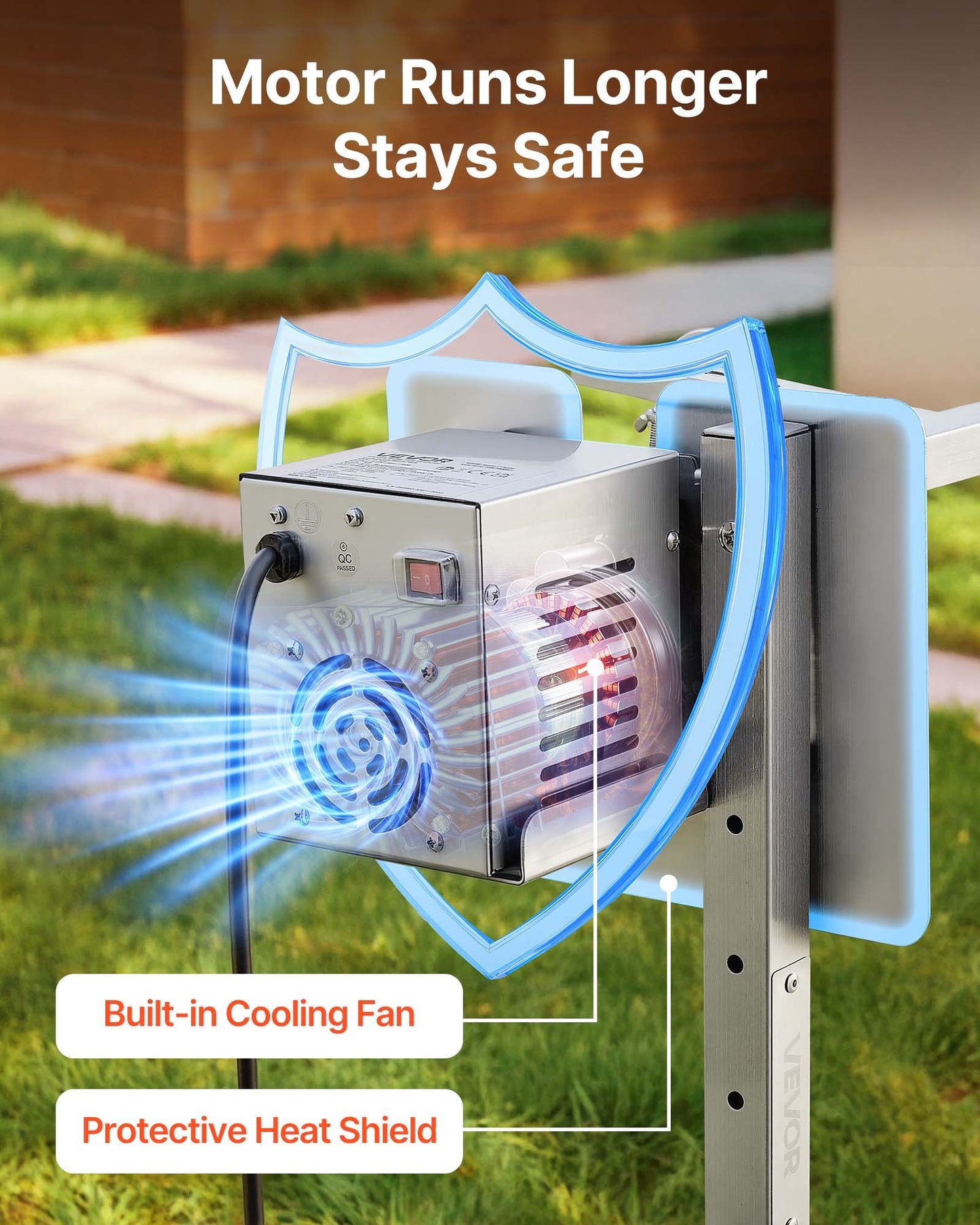 Rotisserie Grill, AC220-240V 8 Level Height Electric Rotisserie Grill Kit, BBQ Grills Rotisseries Kit with 88 lbs Load Capacity, 38W Motor, Stainless Steel Automatic Grilling Kits for Parties