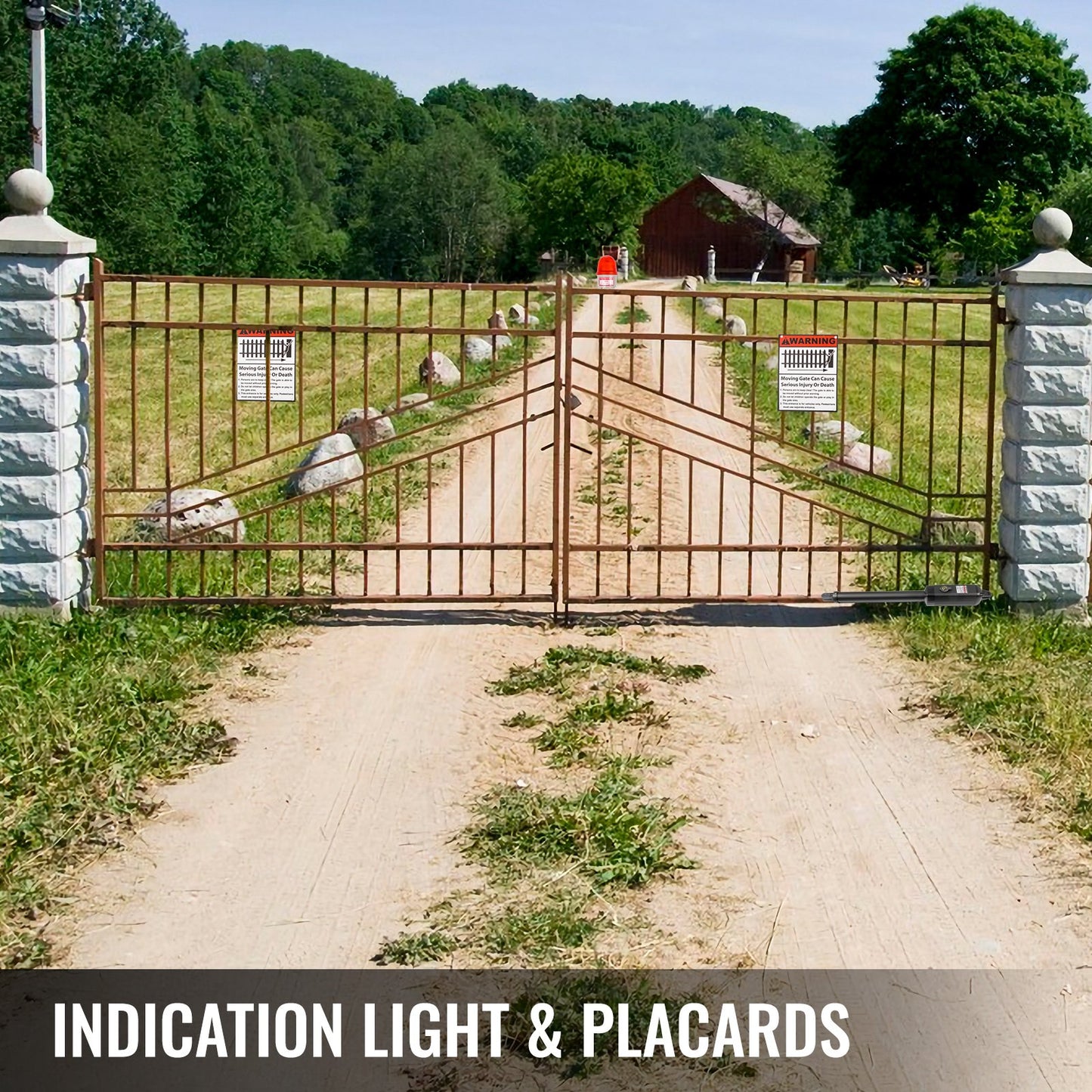 Linjär ställdon svängdörrsöppnare 380 kg med fjärrkontroll 5,5 m längd