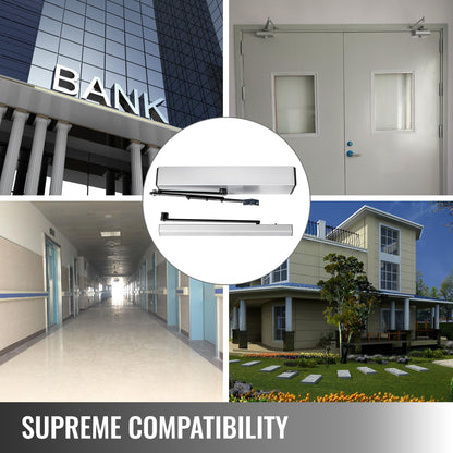 10 kg elektrisk dörröppnare, stängare 110-240V, automatisk dörröppnare, handikappdörröppnare, automatisk svängdörrsöppnare 50W, svängdörrsöppnare 120 grader, justerbar aluminiumlegering