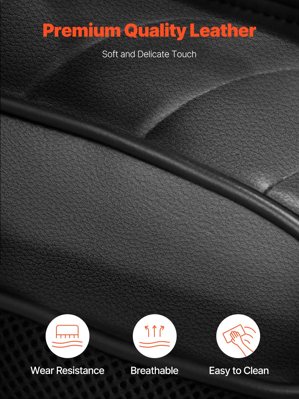 Kontorsstol med hög rygg, fotstöd och avtagbara armstöd, ergonomisk skrivbordsstol med hög motståndskraftig skumdyna, snurrstol i PU-läder för arbete, studier, spel, svart