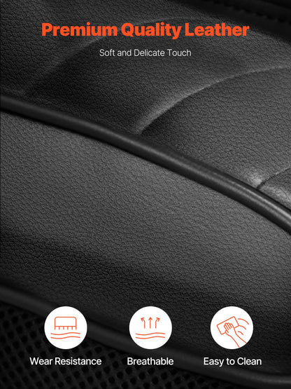 Kontorsstol med hög rygg, fotstöd och avtagbara armstöd, ergonomisk skrivbordsstol med hög motståndskraftig skumdyna, snurrstol i PU-läder för arbete, studier, spel, svart
