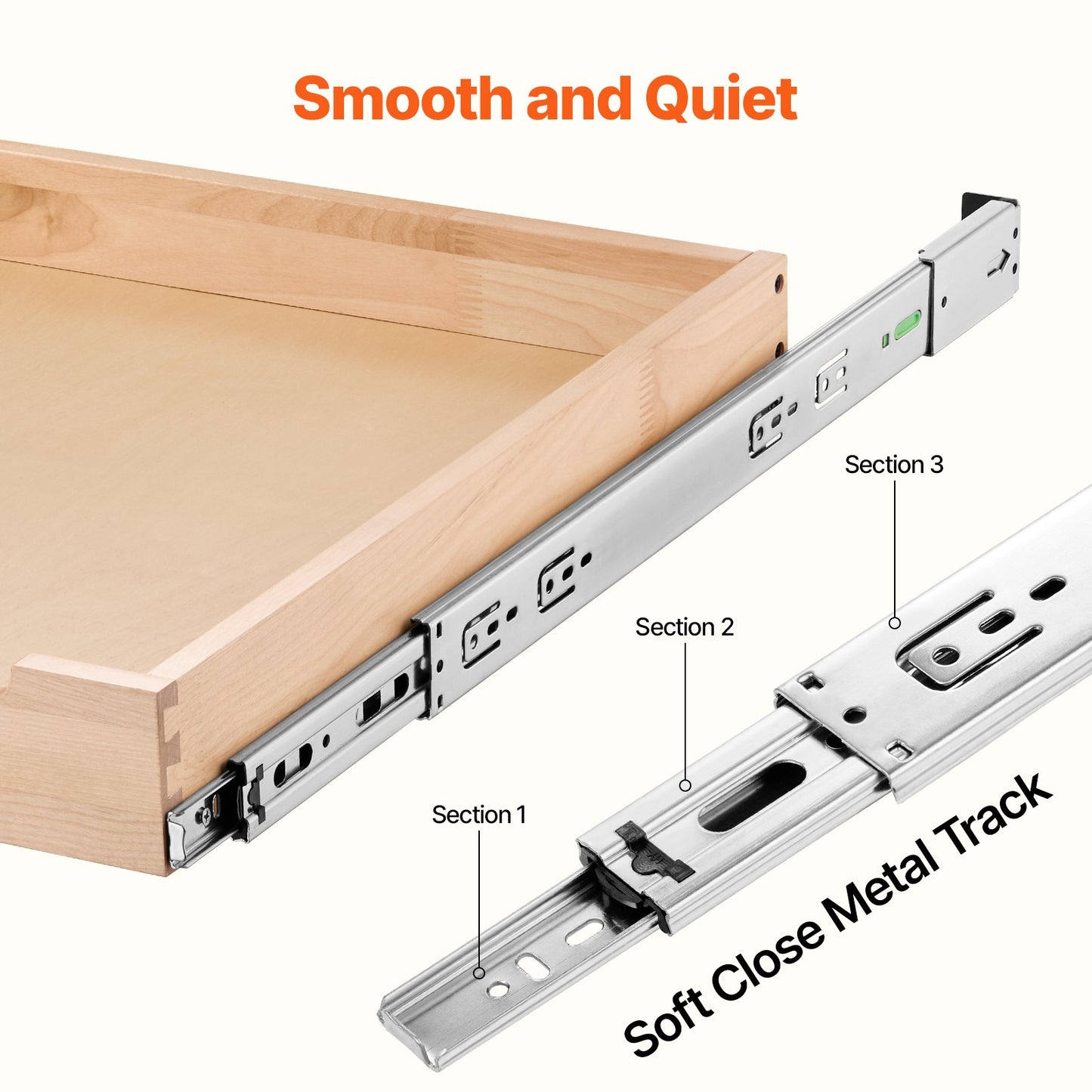 Pull Out Cabinet Organizer, 20"W x 21"D Cabinet Drawer, Soft Close Slide out Shelf, Heavy-Duty Sliding Wood Drawer, Bottom and Side Assembly Base Cabinet Organization for Kitchen Pantry Bathroom