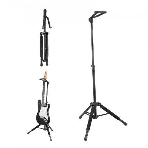 Tripod Guitar Stand Floor-Standing Foldable 900-1200 mm (35.4-47.2 in) Adjustable Height