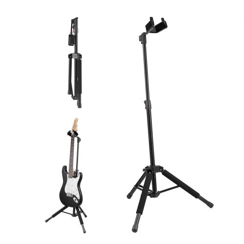 Tripod Guitar Stand Floor-Standing Foldable 900-1200 mm (35.4-47.2 in) Adjustable Height